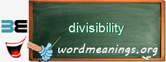 WordMeaning blackboard for divisibility